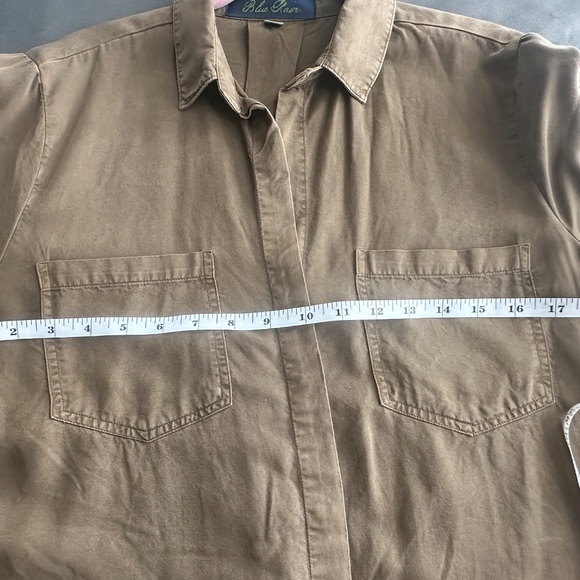 Blue Rain Olive Green Embroidered Button-Down Shi - Picture 10 of 12